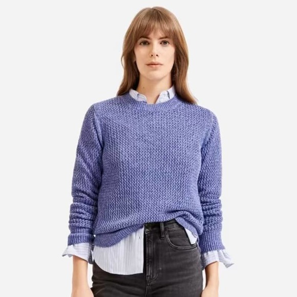 Everlane Sweaters Everlane The Mesh Soft Cotton Crew Open Knit